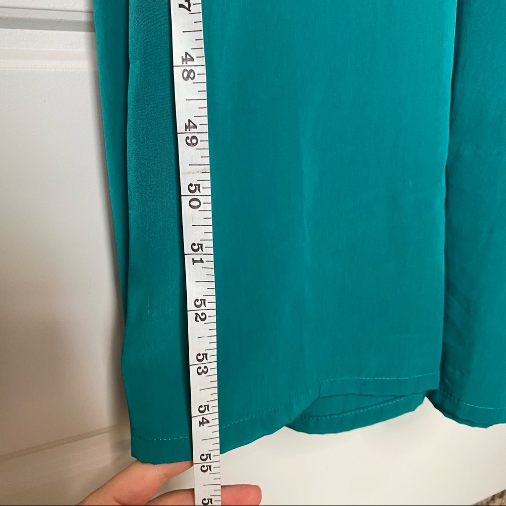 HONEY PUNCH GREEN MAXI FLOWY DRESS SM/MED - Picture 4 of 7